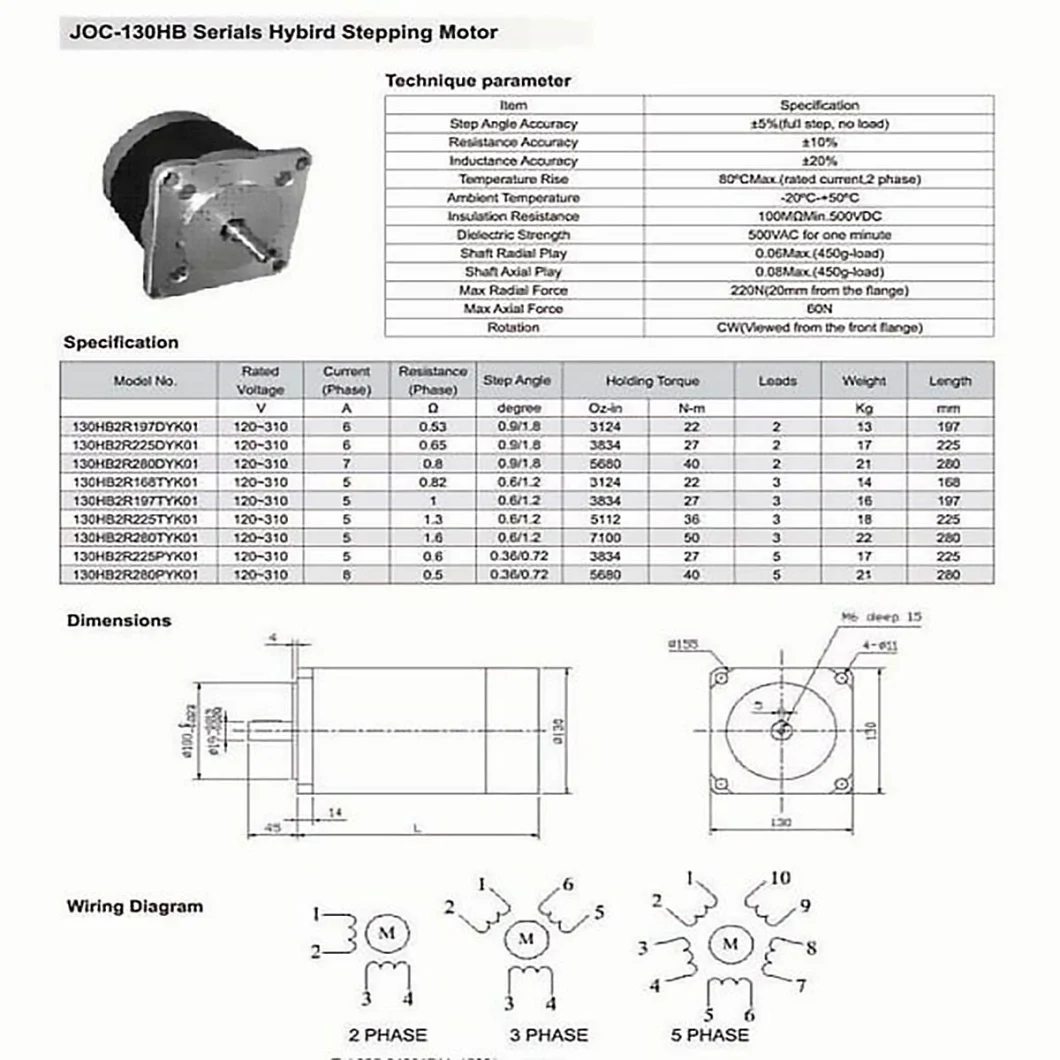 Stepper Motor NEMA17 6000rpm Brushless 24V 60W BLDC Stepping Motor